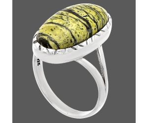 Natural Chrysotile Ring size-9.5 SDR230938 R-1074, 11x20 mm