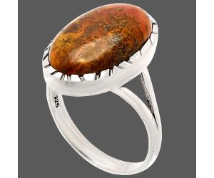 Rare Cady Mountain Agate Ring size-9.5 SDR230947 R-1074, 13x19 mm
