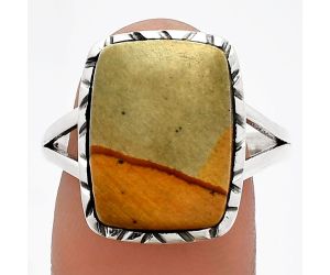Picture Jasper Ring size-9.5 SDR230968 R-1074, 12x16 mm