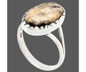 Porcelain Jasper Ring size-9.5 SDR230975 R-1074, 10x17 mm