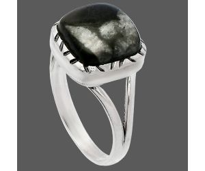 Mexican Cabbing Fossil Ring size-9.5 SDR230996 R-1074, 11x11 mm