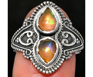 Ethiopian Opal Ring size-7.5 SDR231186 R-1347, 7x5 mm