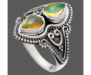 Ethiopian Opal Ring size-7.5 SDR231186 R-1347, 7x5 mm