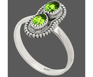 Lab Created Emerald Ring size-8 SDR231220 R-1386, 6x4 mm
