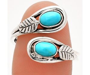 Adjustable - Natural Rare Turquoise Nevada Aztec Mt Ring size-8 SDR231284 R-1483, 6x4 mm