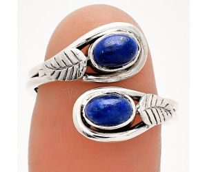 Adjustable - Lapis Lazuli Ring size-7 SDR231288 R-1483, 6x4 mm