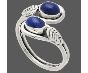 Adjustable - Lapis Lazuli Ring size-7 SDR231288 R-1483, 6x4 mm