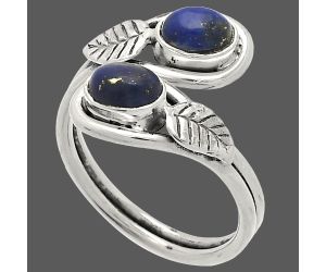 Adjustable - Lapis Lazuli Ring size-7 SDR231303 R-1483, 6x4 mm