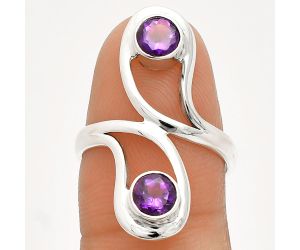 African Amethyst Ring size-7 SDR231348 R-1723, 5x5 mm