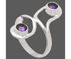 African Amethyst Ring size-7 SDR231394 R-1723, 5x5 mm