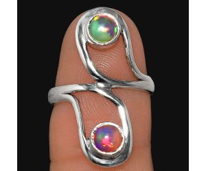 Ethiopian Opal Ring size-6 SDR231429 R-1723, 5x5 mm