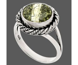 Natural Chrysotile Ring size-8 SDR231515 R-1014, 10x10 mm