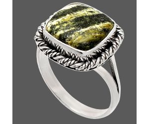 Natural Chrysotile Ring size-9.5 SDR231584 R-1014, 12x12 mm