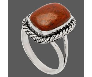 Red Moss Agate Ring size-9 SDR231593 R-1014, 10x14 mm