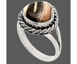 Porcelain Jasper Ring size-8 SDR231600 R-1014, 11x11 mm