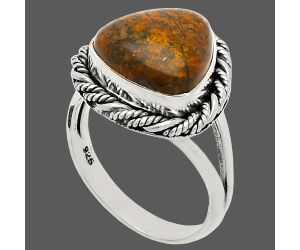 Red Moss Agate Ring size-7 SDR231693 R-1014, 12x12 mm
