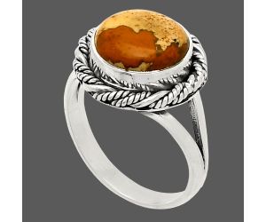 Picture Jasper Ring size-7 SDR231730 R-1014, 10x10 mm