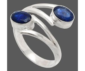 Adjustable - Blue Kyanite Ring size-8 SDR232109 R-1144, 7x5 mm
