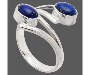 Lapis Lazuli Ring size-7 SDR232129 R-1144, 7x5 mm