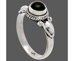 Black Onyx Ring size-8 SDR232322 R-1345, 6x6 mm
