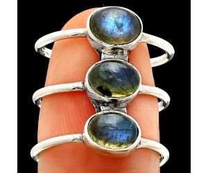 Blue Labradorite Ring size-6 SDR232363 R-1719, 7x5 mm