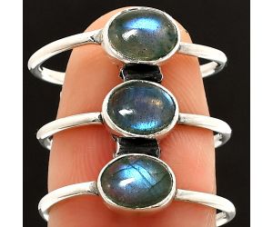 Blue Labradorite Ring size-7 SDR232364 R-1719, 7x5 mm