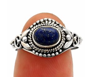 Lapis Lazuli Ring size-8.5 SDR232394 R-1286, 7x5 mm
