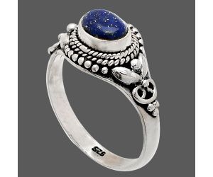Lapis Lazuli Ring size-8.5 SDR232394 R-1286, 7x5 mm