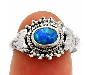 Fire Opal Ring size-7 SDR232451 R-1291, 7x5 mm