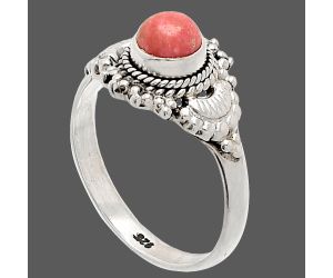 Pink Thulite Ring size-9 SDR232452 R-1291, 6x6 mm