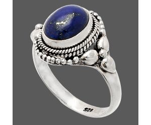 Lapis Lazuli Ring size-8.5 SDR232525 R-1286, 8x10 mm