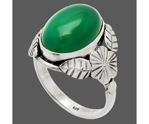 Green Onyx Ring size-7 SDR232576 R-1352, 10x14 mm