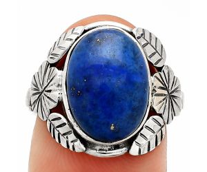 Lapis Lazuli Ring size-7.5 SDR232589 R-1352, 10x14 mm