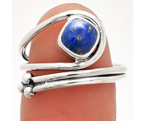 Lapis Lazuli Ring size-7 SDR232821 R-1276, 6x6 mm
