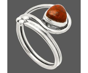 Red Moss Agate Ring size-9 SDR232832 R-1276, 7x7 mm