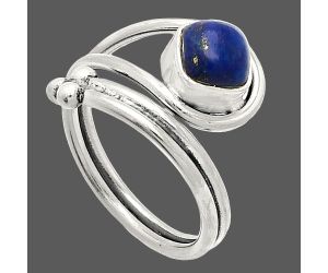 Lapis Lazuli Ring size-6 SDR232836 R-1276, 6x6 mm