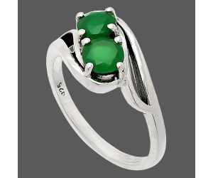 Green Onyx Ring size-7 SDR232874 R-1048, 5x5 mm