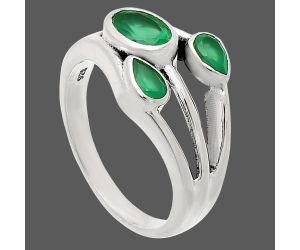 Green Onyx Ring size-7 SDR233149 R-1024, 7x5 mm