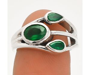 Green Onyx Ring size-6 SDR233164 R-1024, 7x5 mm