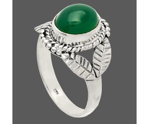 Green Onyx Ring size-7 SDR233421 R-1387, 7x9 mm