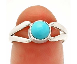 Sleeping Beauty Turquoise Ring size-7 SDR233506 R-1505, 6x6 mm