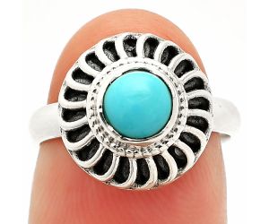 Sleeping Beauty Turquoise Ring size-6 SDR233535 R-1596, 6x6 mm