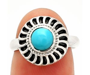 Sleeping Beauty Turquoise Ring size-6 SDR233544 R-1596, 6x6 mm