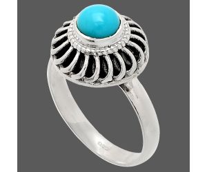 Sleeping Beauty Turquoise Ring size-8 SDR233547 R-1596, 6x6 mm