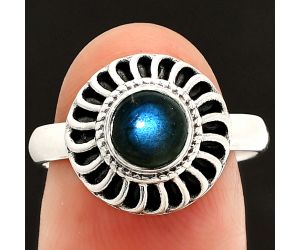 Blue Labradorite Ring size-8 SDR233569 R-1596, 6x6 mm
