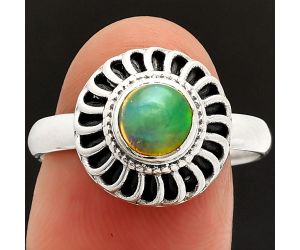 Ethiopian Opal Ring size-9 SDR233575 R-1596, 6x6 mm