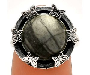 Butterfly - Picasso Jasper Ring size-8 SDR233675 R-1716, 12x12 mm