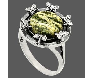 Butterfly - Natural Chrysotile Ring size-9.5 SDR233678 R-1716, 12x12 mm