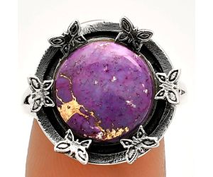 Butterfly - Copper Purple Turquoise Ring size-9 SDR233721 R-1716, 12x12 mm