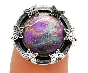 Butterfly - Copper Purple Turquoise Ring size-9 SDR233737 R-1716, 12x12 mm